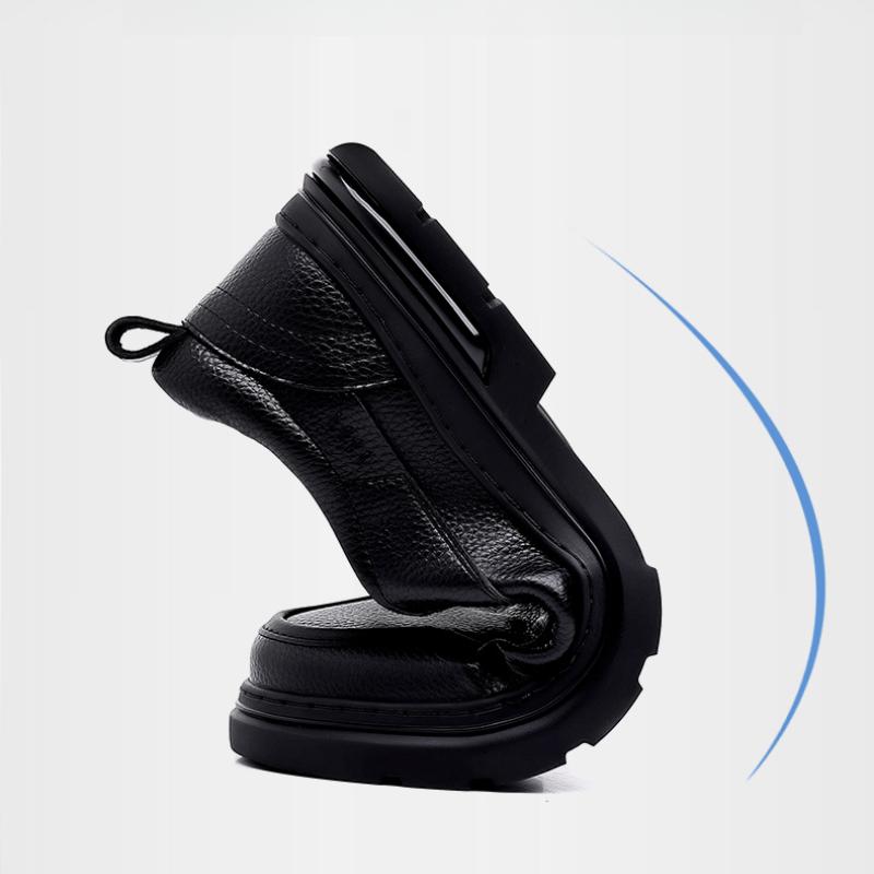 Мужская обувь Деловой кэжуал Кожаная обувь Мужская мода Дышащая обувь Британский кэжуал На шнуровке Кожаная обувь