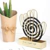 Decorative Metal Self Standing Bug Repellent Mosquito Coil Holder Incense Stand Insect Coil Clip