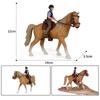 Домашние животные Модель лошади Экшн Аппалуза Гарвард Ганновер Клейдесдаль Кватер Арабская лошадь Фигурки Конный спорт Игрушки для детей