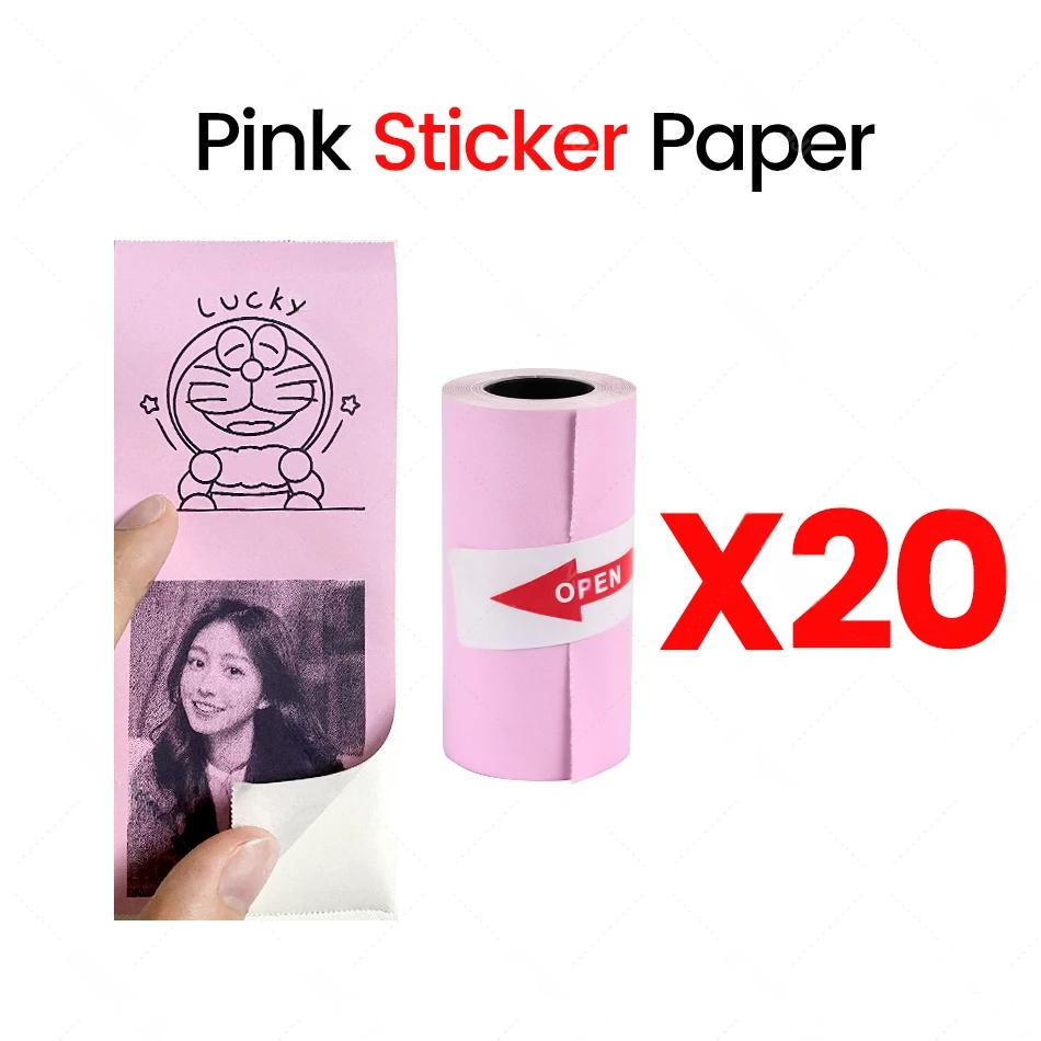20 рулонов термоклеевой бумаги, 57*30мм, Бумага для мини термопринтера