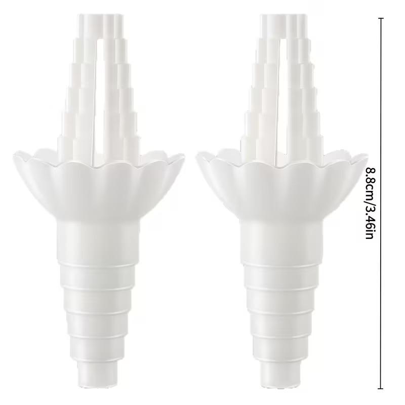 1/2pcs Universal Bottle Emptying Kit Reusable Liquid Transfer Connector No Waste Funnel Adapter Compatible With Soap