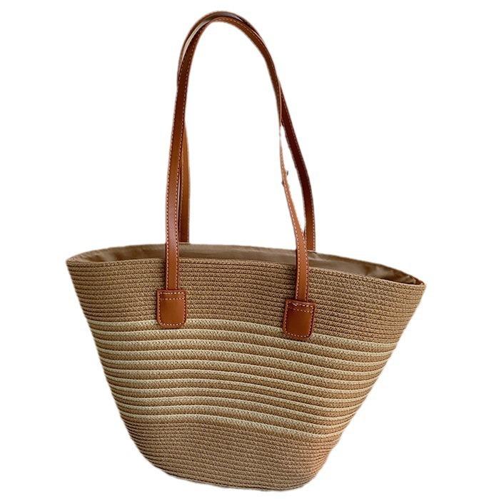 Сумка-тоут женская сумка-тоут Seaside Premium Touch пляжная сумка через плечо тканая сумка для поездок на работу