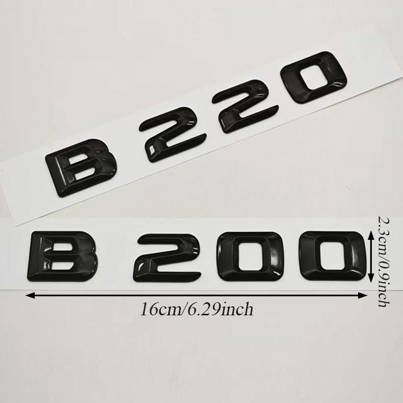3D ABS Car Letters Logo B180 B200 B220 B260 Badge Sticker Rear Trunk Emblem For Mercedes Benz B Class W247 Auto Tail Accessories