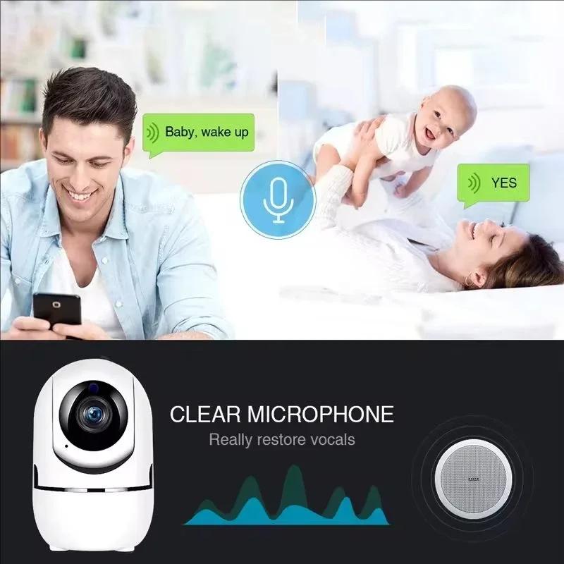 Wi-Fi IP-камера Умный дом Автоматическое слежение 1620P Полное ночное видение Сетевая беспроводная CCTV Видеокамера безопасности для детей