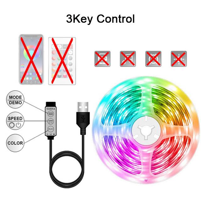 LED Strip Lights 1M-30M RGB 5050 Led Light Music Sync APP Remote Control Flexible Ribbon for TV Backlight Christmas Party Decor
