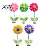Interior Car Decor Spring Wobbly Flower Dashboard Ornament, Shaking Head Sunflower Decor, Cute for Rearview Mirror And Home Office