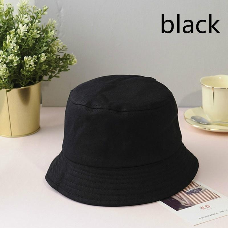 Summer Fashion Unisex Flat Top Sun Hat Cotton Fisherman Hat Outdoor Soft Top Accessories Sun Hat