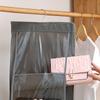 6 Pocket Hanging Handbag Transparent Storage Bag Clear Home Organizer for Wardrobe Closet Sundry Shoe Bag with Hanger Pouch