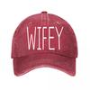 Винтажная бейсболка WIFEY Новая винтажная стираная хлопковая бейсболка Солнцезащитные кепки для родителей и детей