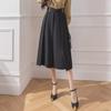 2024 Women's Summer A-line Pleated Midi Skirt - High-waisted, Hip-covering, Slimming Fit