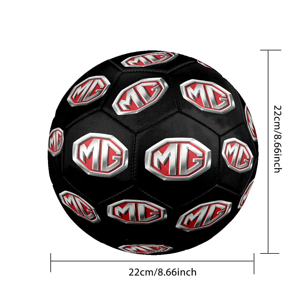 Mg Logo Design Inspiration Size 5 Soccer Ball,Indoor/Outdoor Suitable for Training Matches Tournaments Practice Games Perfect Gift for Fan