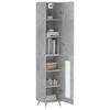 VidaXL Highboard Concrete Grey 34.5x34x180 Cm Engineered Wood 3199021