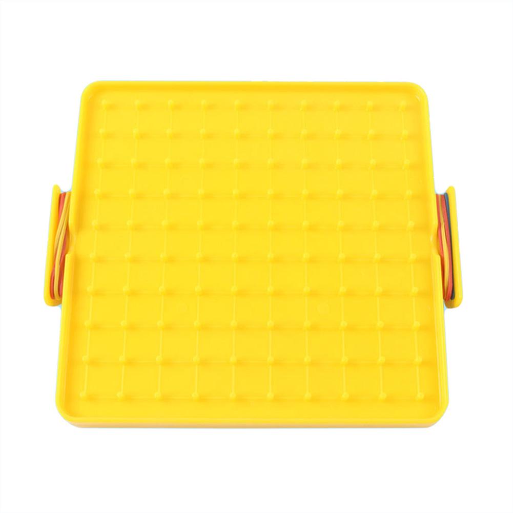 16x16cm Nails Board Elastic Geoboard Kids Double Peg Teaching