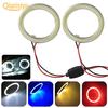 2Pcs/Set 9-14V COB LED Angel Eyes Car Auto Vehicle Rings Head Light Bulb Lamp Quicken Car Accessories