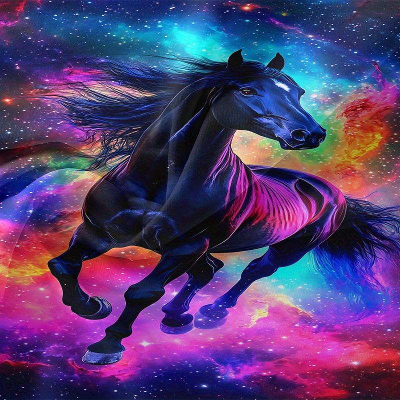 3 шт. Комплект пододеяльника 1 шт. Пододеяльник 2 шт. Наволочки Без наполнителя Ультрамягкий Удобный Дышащий Лошадь Для Галактики Туманность