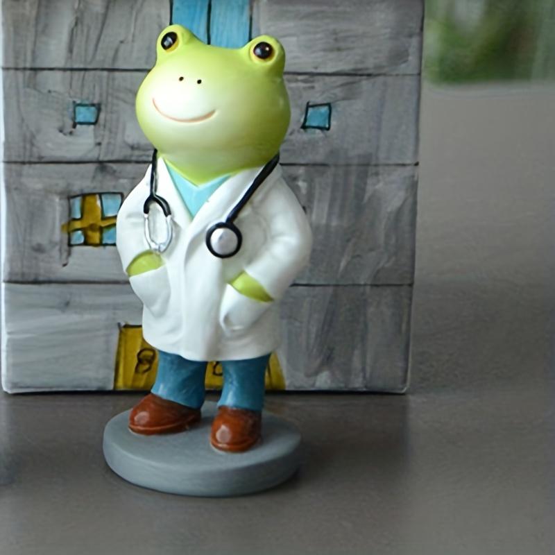 1 шт. милые профессиональные украшения в виде лягушки, врачи, медсестры, повара, пожарные, можно использовать в качестве настольных украшений, офисные подарки для друзей