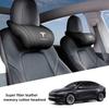 CREKH1 For Tesla Model 3 Model X Model S Model Y Juniper Car Seat Headrest Support Memory Foam Car Rest Neck Pillow Car Accessories