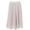 [Beams Heart] pants chiffon pleats wide pants ladies LIGHT.BEIGE ONE SIZE