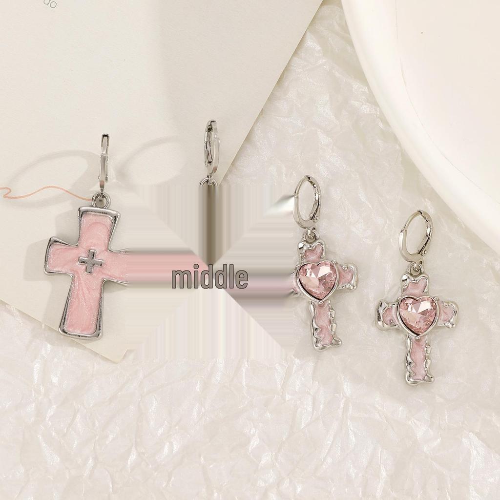 Унисекс серьги из серебра с кристаллами: Классические хип-хоп украшения в подарок