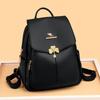 Large Capacity Backpack Women's Travel Backpack Soft Leather Lightweight School Bag