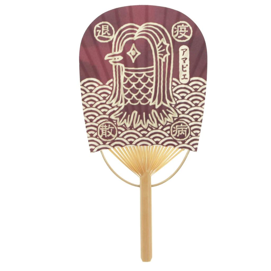 Сикоку Утива Амабиэ Мини Овальный Прохладный Ветер Конверт 11см х Веер, Светящийся! Вентилятор, Новости, Включено, Красный, Прибл.. 22.5cm (Максимум. 23см), US41-1