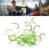 50Pcs Long Handle Small Fish Hook Thin Strip Barbless Fishing Hooks Long Shank Beak Bait Holder Hooks Fishing Accessoy
