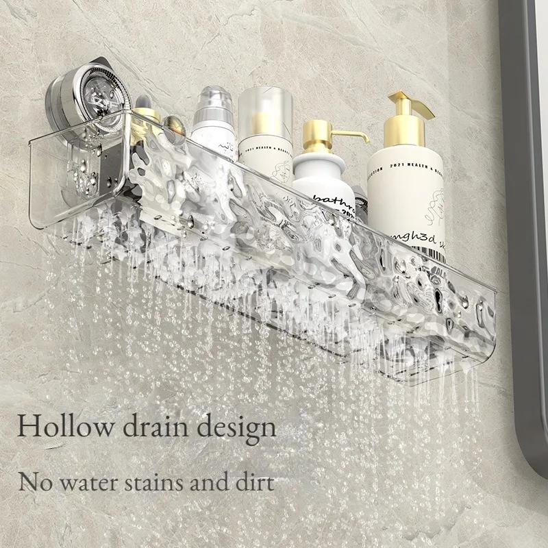 Душевая присоска для ванной комнаты, полка для хранения, корзина, домашний органайзер для хранения, декоративная полка, легко устанавливаемый органайзер для ванной комнаты