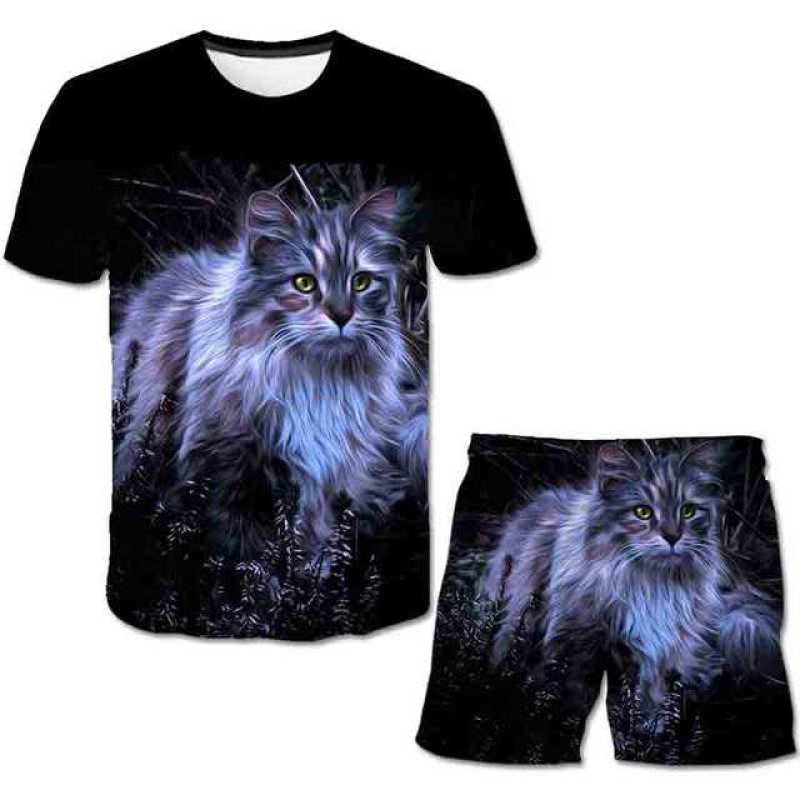 Комплект одежды для детей от 1 до 14 лет для мальчиков и девочек, модные топы с короткими рукавами, футболки и короткие штаны, детские летние костюмы, наряды