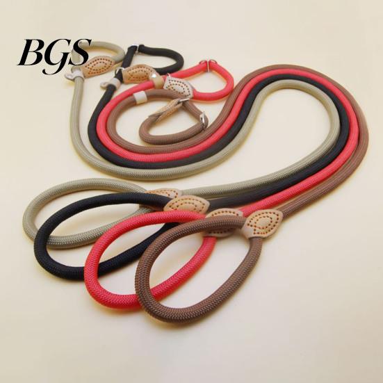 Dog Lead for Better Direction Control Slip Leads Dogs Heavy Duty Nylon Rope Leash Pet Car Travel Large Medium No Pull Training Walking Heavy-duty