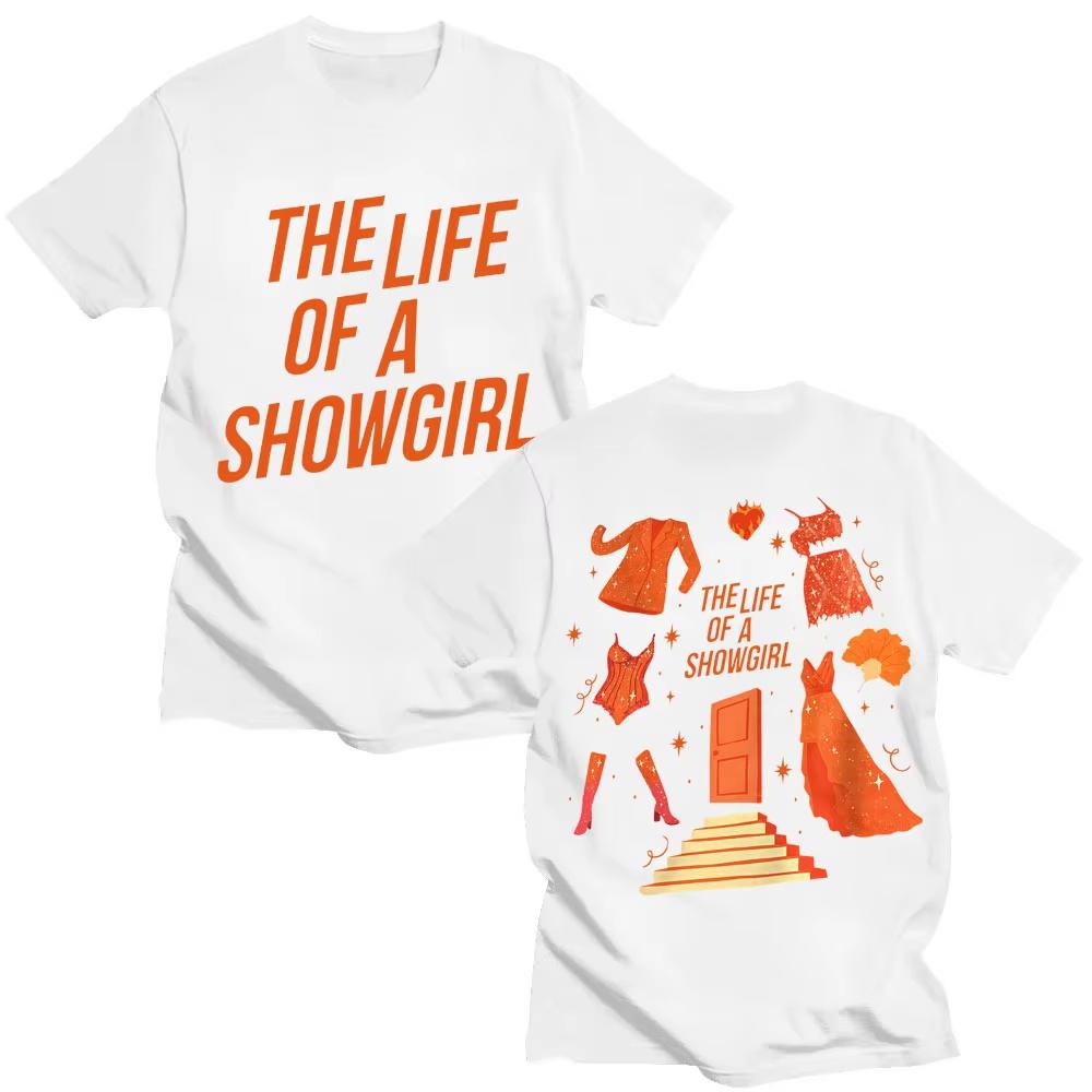 The Life of A Showgirl 2025 New Album T Shirt Men Women New Era Trendy High Quality Short Sleeve Casual Cotton Oversized Tshirts