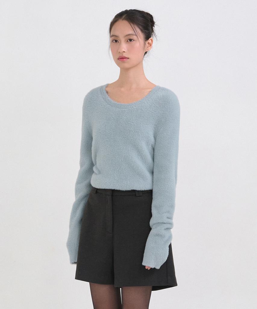 MICANE Powdery U-Neck Knit