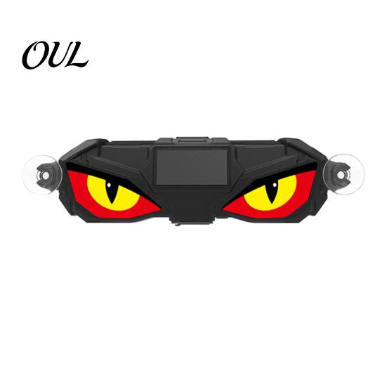 Wireless LED Automotive Light 1/3Pcs Solar Demon Eye for Car Window, Devil Dynamic Ambient Lamp with Suction Cup, Auto Windshield