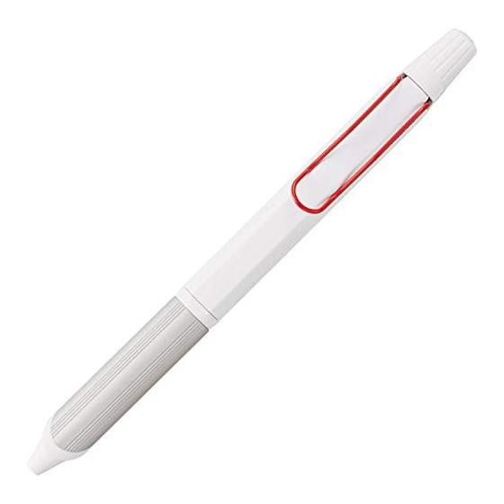 Mitsubishi Pencil Jetstream Edge 3-Color Ballpoint Pen 0.28mm White Red SXE3250328W15 & Jetstream Edge Ballpoint Pen Refill 0.28mm Blue SXR20328.33