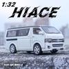1/32 Toyota Hiace MPV цинковый сплав модель автомобиля игрушки литой фургон имитация бизнес-транспорта свет звук игрушки для мальчиков подарки на день рождения