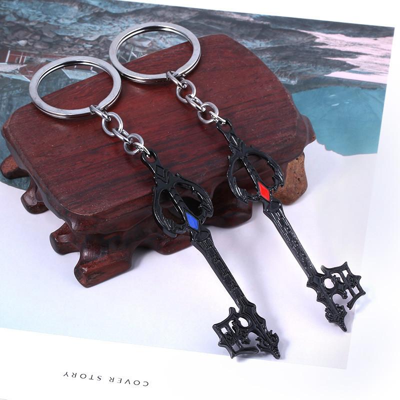 Брелок в форме сердца Kingdom Key, кулон-ожерелье из сплава, модный подарок