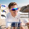 Bluetooth-очки для езды на велосипеде QY-pro03: Умные очки для спорта на открытом воздухе с защитой от УФ-излучения и функциями музыки/звонков