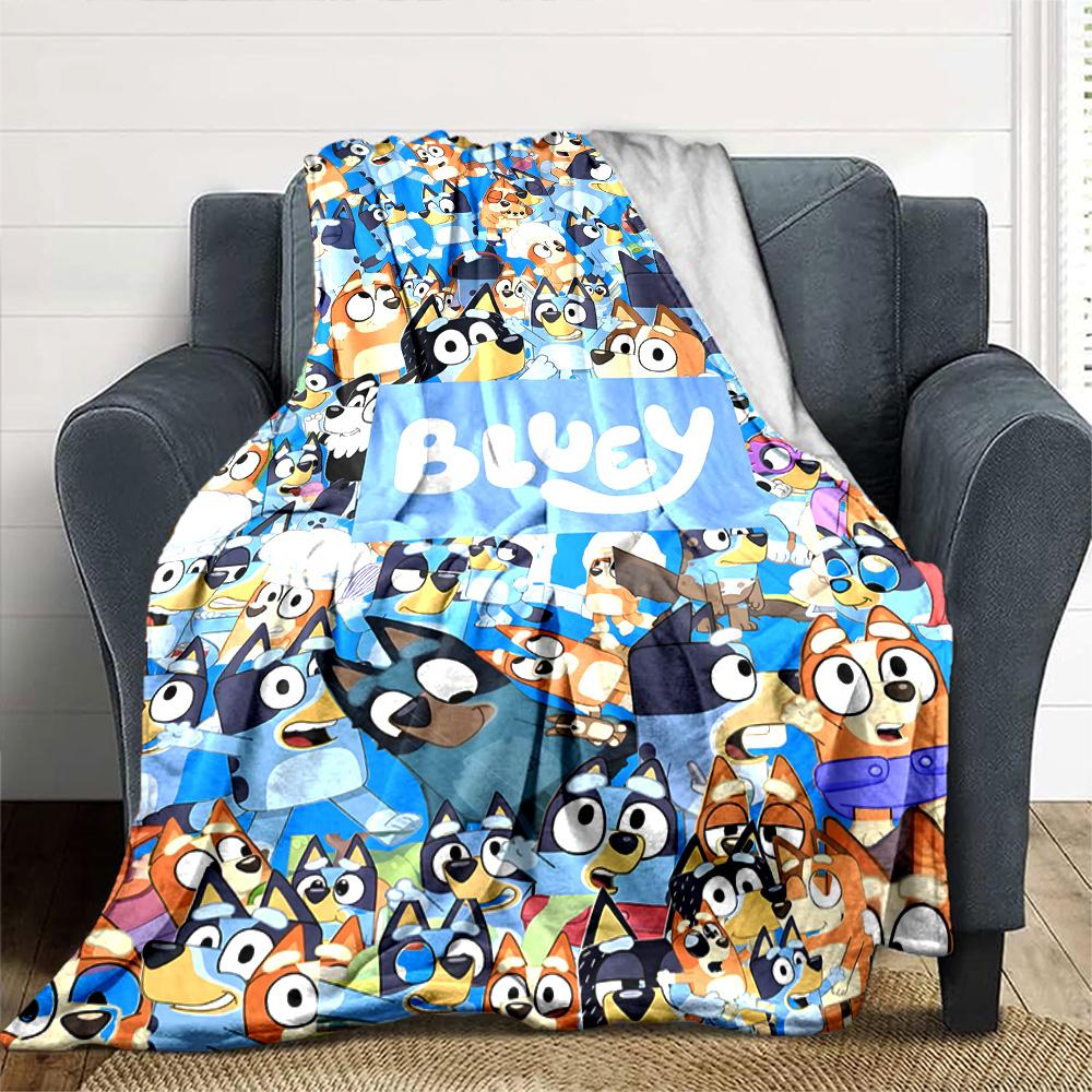 Bluey Blanket Comfortable Suitable for Chair Office Picnics All-Season Use Modern Gifts For Family Or Friends
