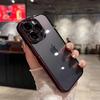 Роскошный прозрачный чехол с гальваническим покрытием для iPhone 15 11 12 13 14 Pro Max 7 8 Plus Mini X XR SE Чехлы для телефонов Прозрачный бампер Полная защита