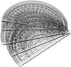 Pack of 100 180-degree transparent plastic protractors 4 inches geometric drawing protractors