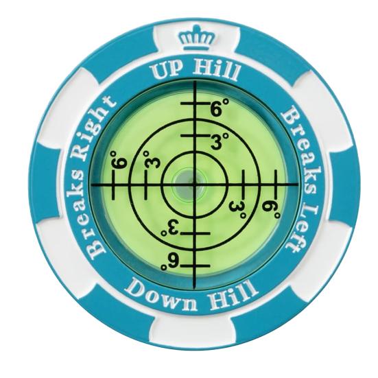 Маркер для мяча с зажимом для шляпы для гольфа и высокоточным зеленым помощником для чтения Компактный размер Легкий портативный пузырьковый уровень Гольф-паттинг Green Reader