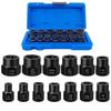 [Набор из 13 предметов] Набор для снятия гаек, набор головок для извлечения гаек, набор ударных головок для снятия болтов, набор инструментов для ремонта автомобиля, простой сборочный инструмент для мебели, извлекатель гаек