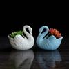 Swan Multi-Function Candlestick Flower Pot Wedding Gift Holder Ornament Home Decoration Storage Box For Candy Jewelry