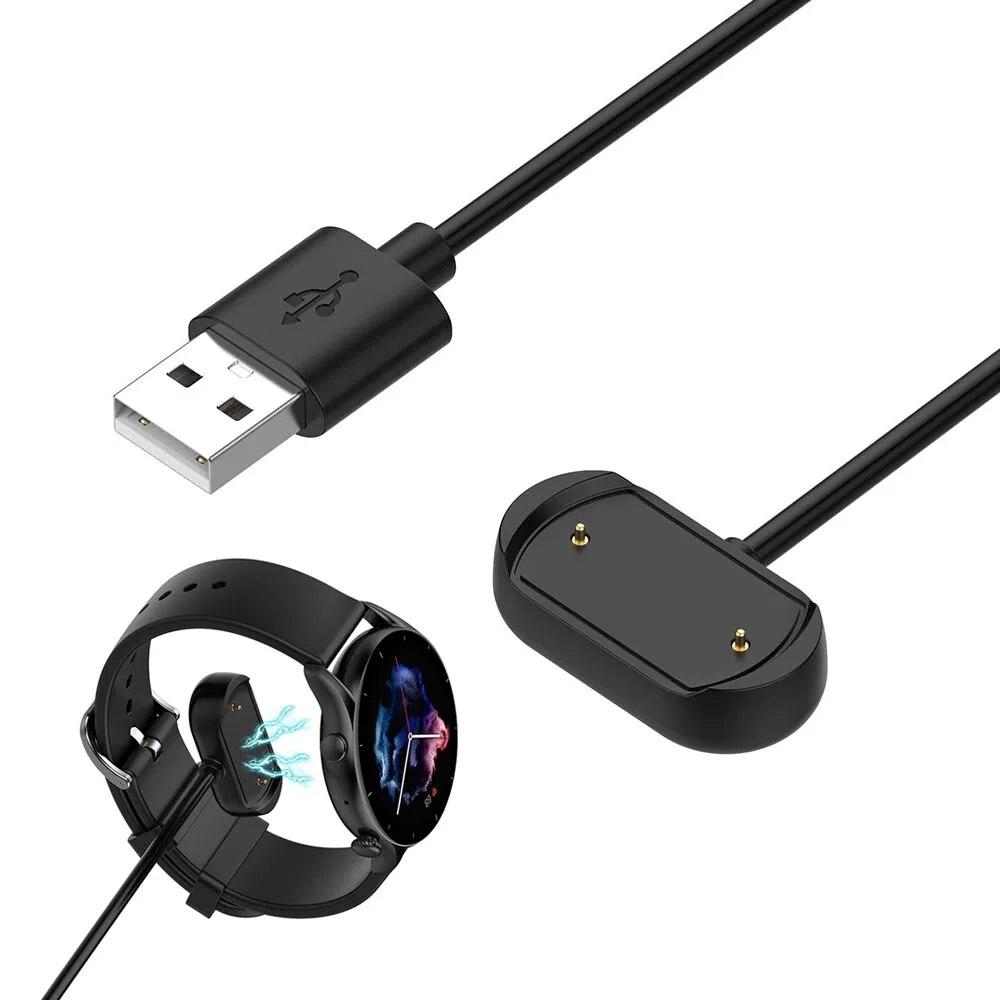 Quality Charger for Amazfit GTR 4/ GTS 4/ CHEETAH/ T-Rex Ultra/ T-Rex 2 Charging Cord USB Cable Magnet for Amazfit GTR 3/ GTS3