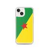 Coque iPhone - PIXELFORMA - iPhone 14 - Drapeau De La Guyane - Protection Complète - Silicone Souple