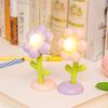 Cute Mini LED Flower Night Light Small Table Lamp Desktop Bedside Bedroom Ambient Light Children Toy Kids Holiday Gift Ornament