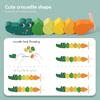 Wooden Toys Baby DIY Toys Cartoon Animal Bead Toys Montessori Educational Toys Fine Motor Development Children's KidsToys Gifts