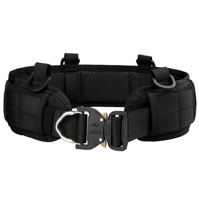 Military Tactical Adjustable Belt Outdoor Work Men Molle Battle Belt Army Combat CS Airsoft Hunting Paintball Padded Waist Belts