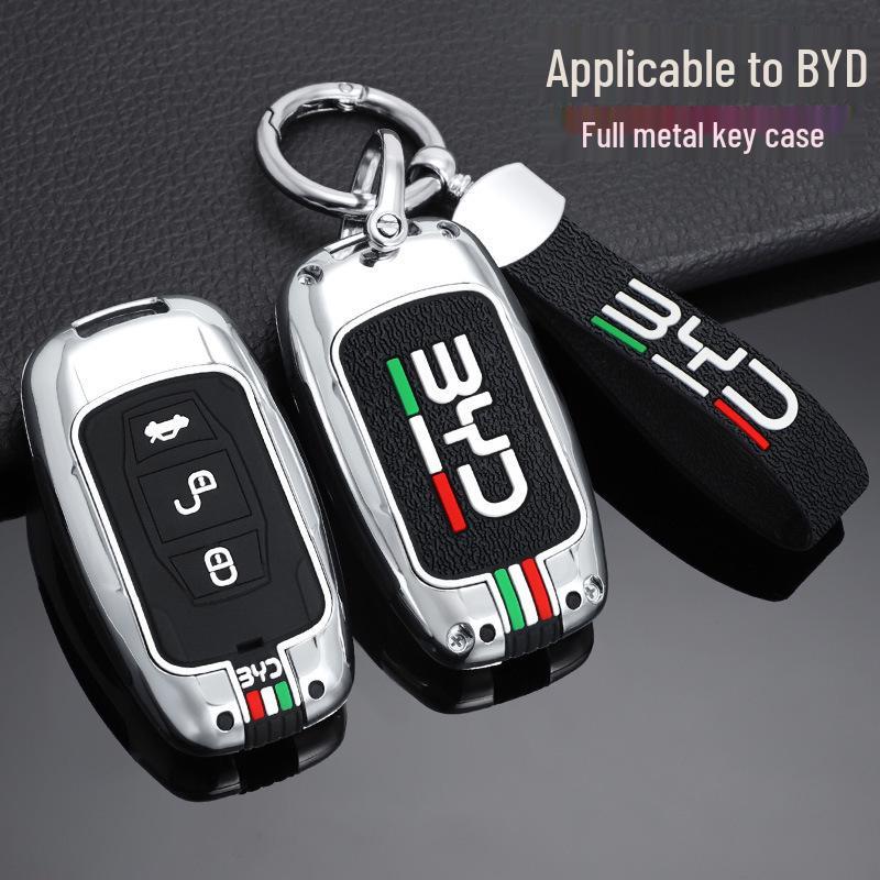 BYD Song/Tang/Max Key Case: Creative Metal Shell for Old Models (G5, Surui, E5, Sirui, G6, Qin).
