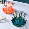 Drying Rack 5/7/9-Digit Detachable Design Multifunctional Rotary Stainless Dust-proof Stand Vertical Drain Steel Cup