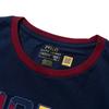 Футболка Polo Ralph Lauren С логотипом Буквы Круглый вырез Короткий рукав Детские топы Синий 323952463-002